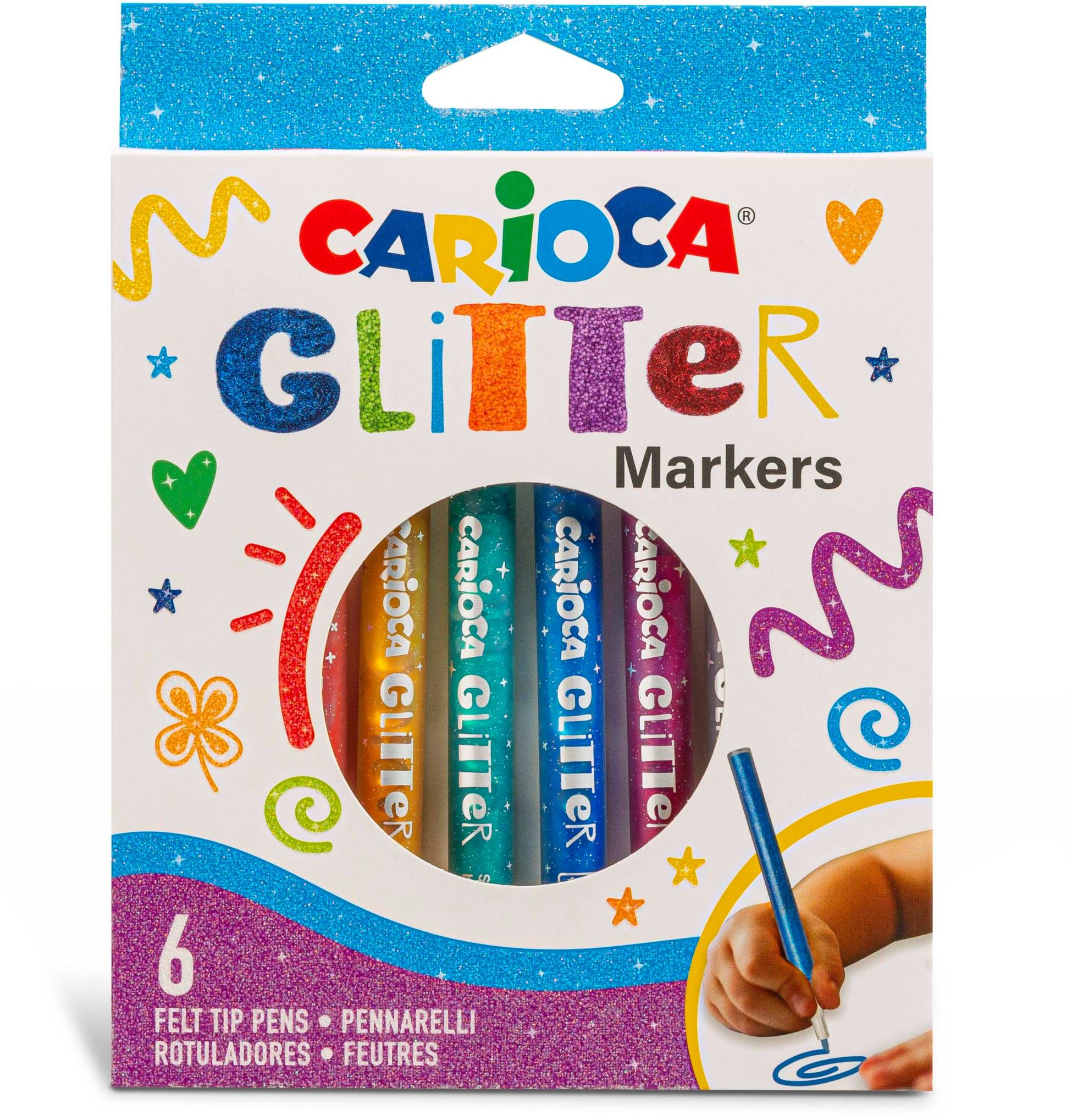 Carioca Fasermaler Glitter E-6