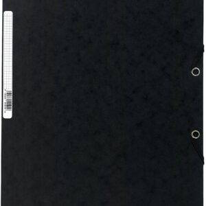 Gummizugmappen schwarz