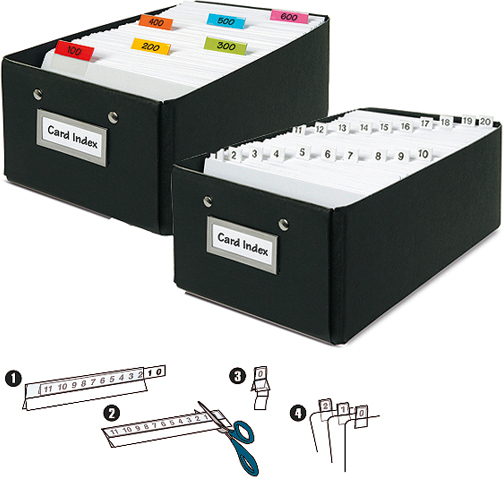 Karteireiter 10mm A-Z,1-52,J-D