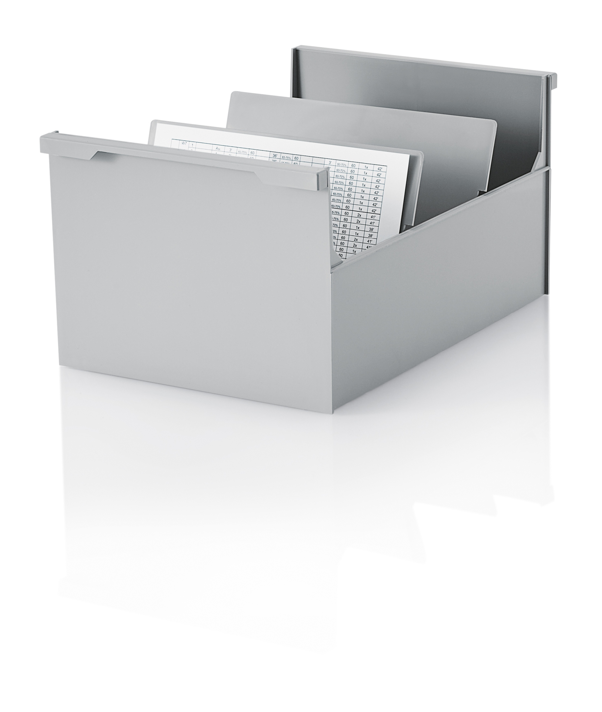 styro Karteikasten A5quer grau