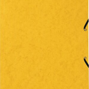 Gummibandmappe Presspan A4 gelb