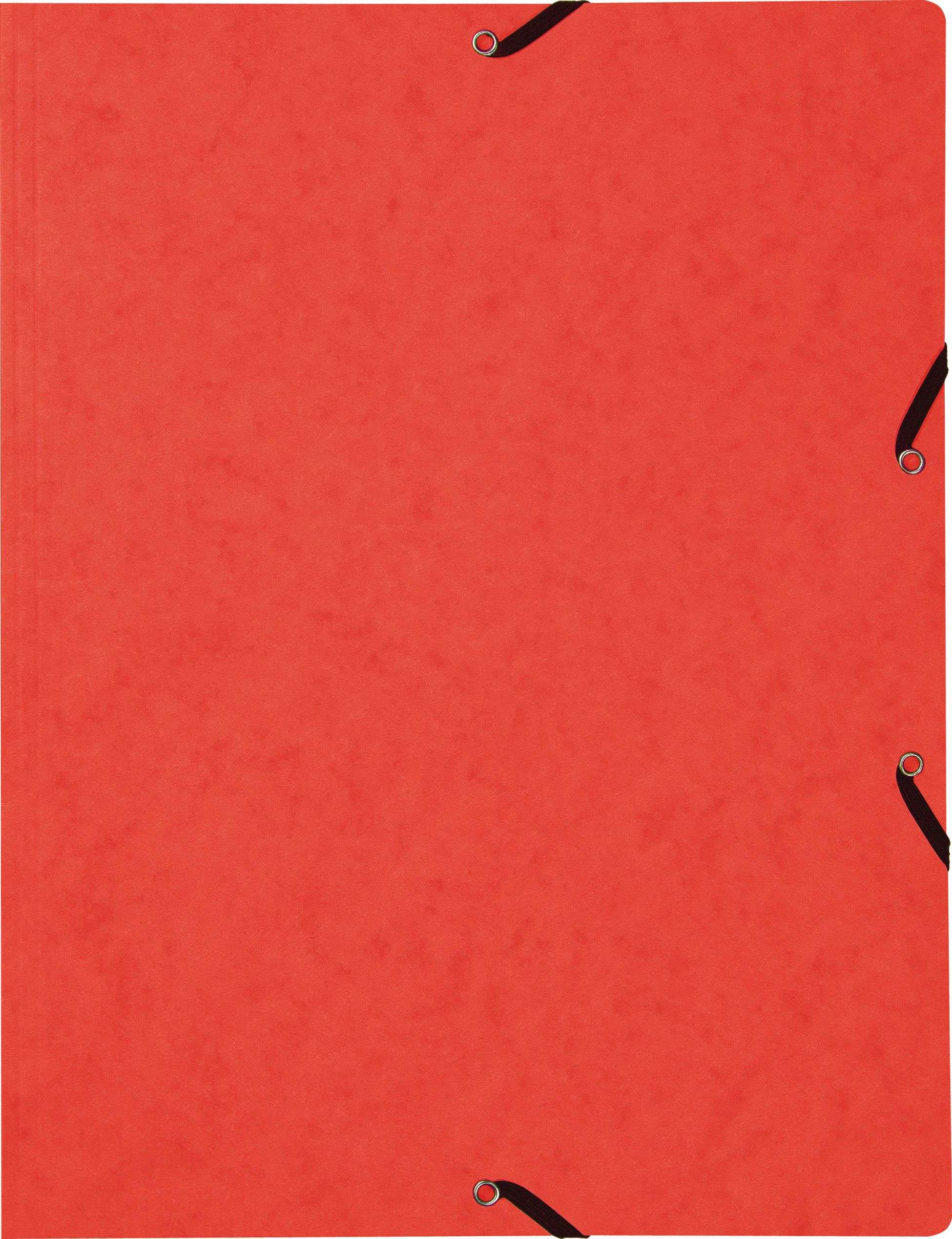 Gummibandmappe Presspan A4 rot