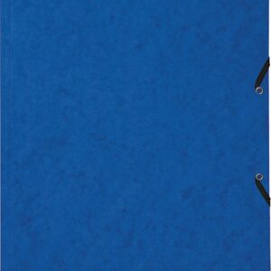 Gummibandmappe Presspan A4 blau
