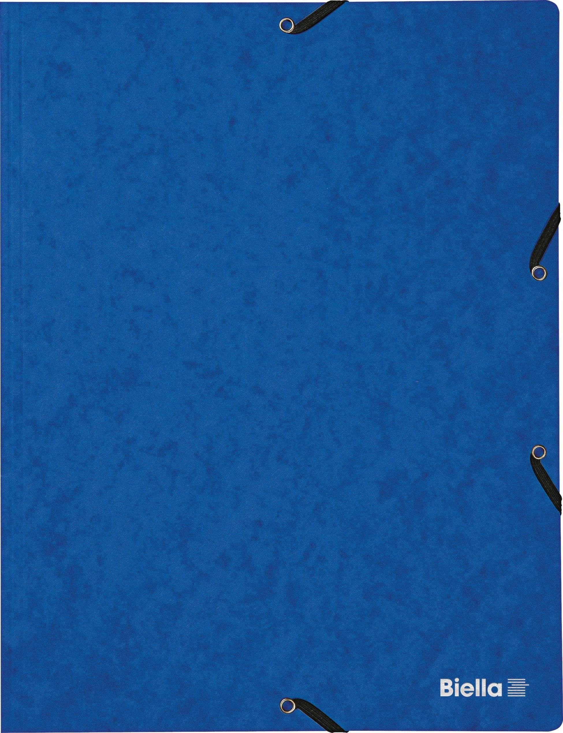 Gummibandmappe Presspan A4 blau