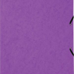 Gummibandmappe Pressspan A4 violett
