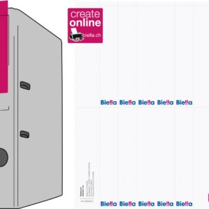 Ordner Etikette für PC Drucker