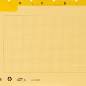 Karteiregister A-Z A5 gelb