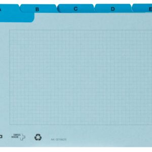 Karteiregister A-Z A6 blau