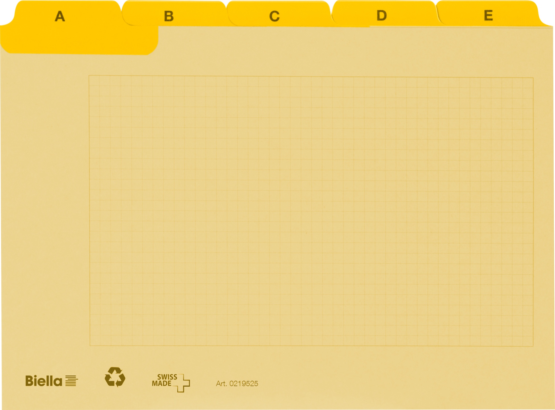 Karteiregister A-Z A7 gelb