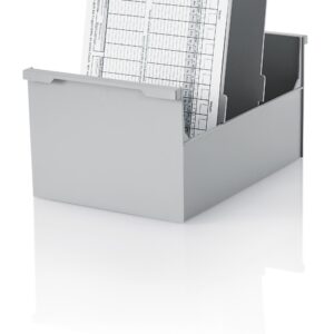 styro Karteikasten A4hoch grau