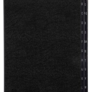 Biella Pultmappe A-Z schwarz