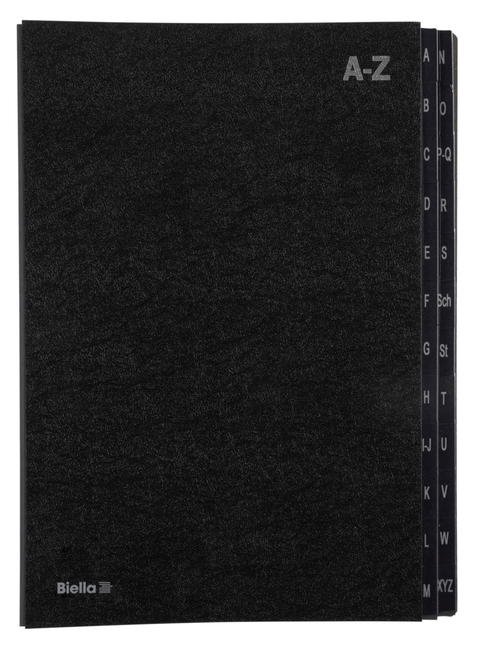 Biella Pultmappe A-Z schwarz
