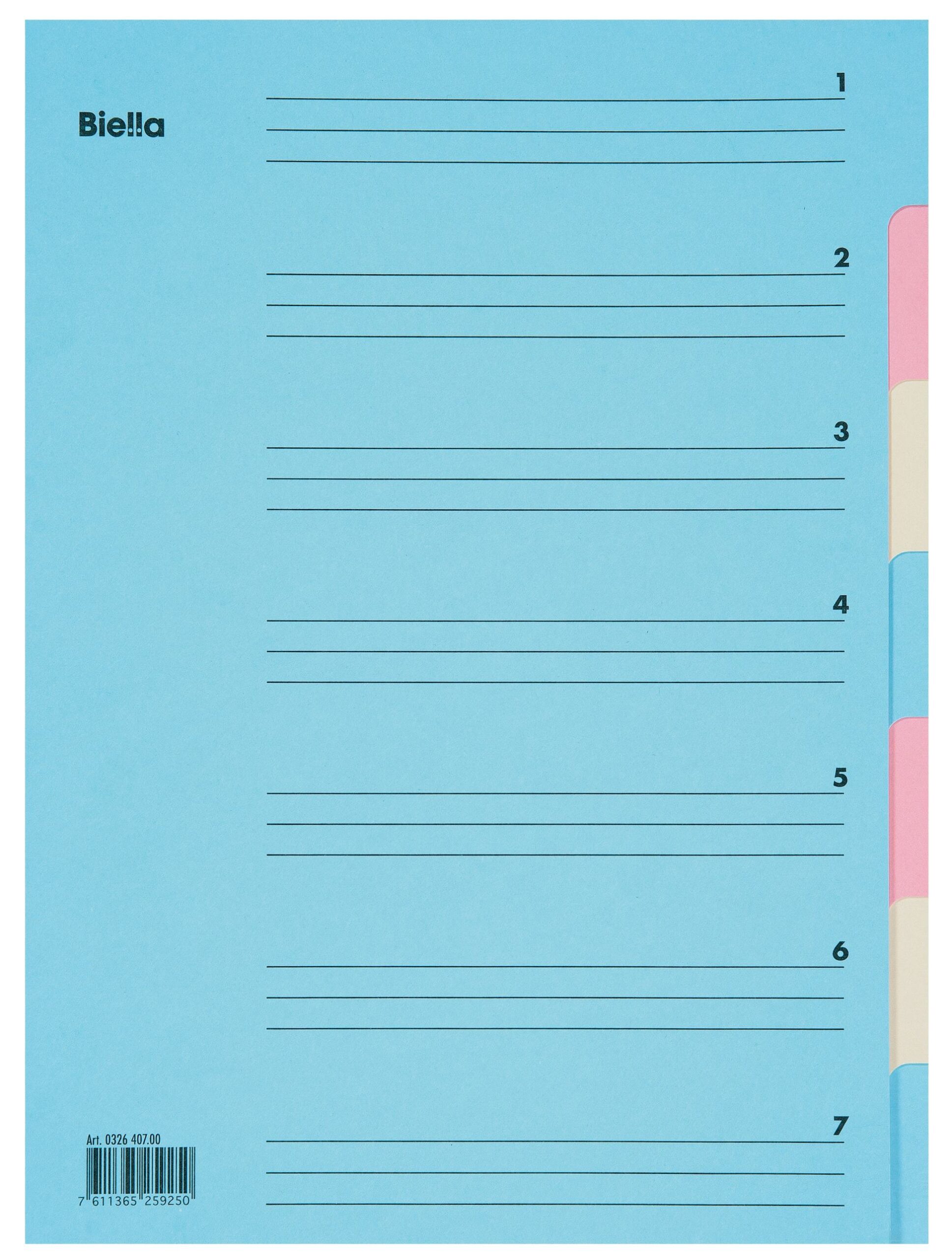 Ordnungsmappe A4 7 tlg