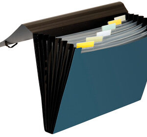 Fächermappe 6tlg A4 PP blau me