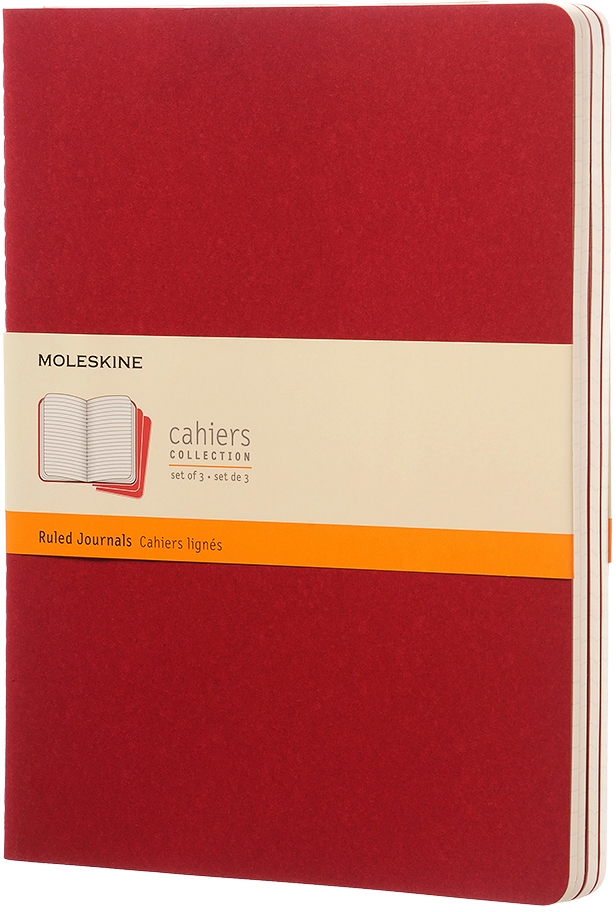 Notizhefte Cahier XL lin.rot