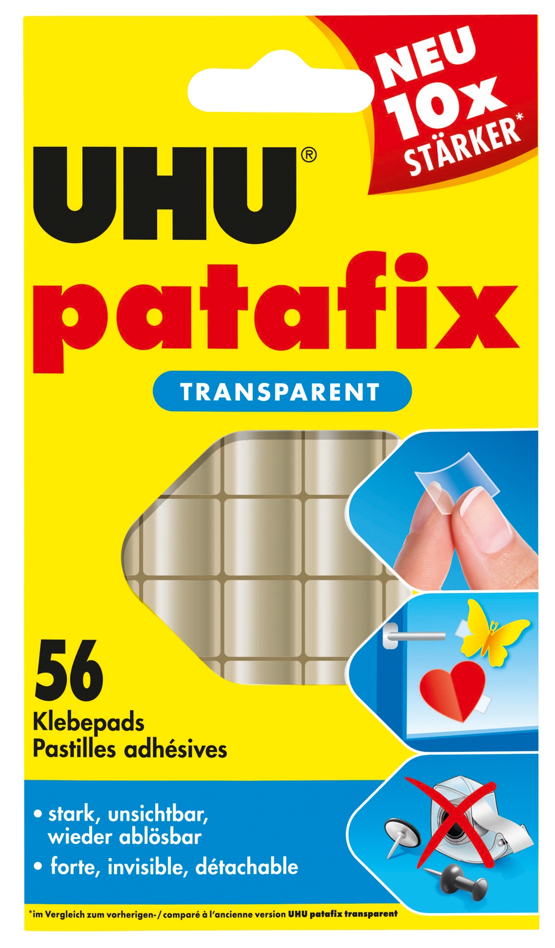 Klebepads patafix transparent