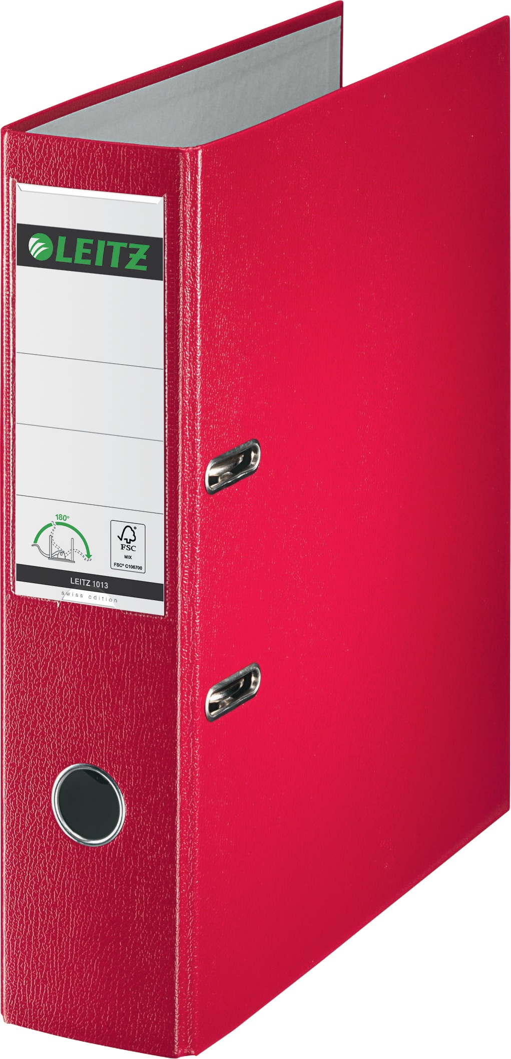 Ordner Leitz 180° rot 80mm