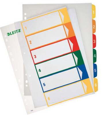 Register bedruckbar 1-6