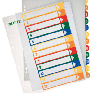 Register bedruckbar 1-12