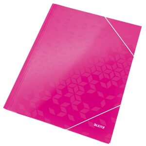 Eckspannmappe WOW A4 met.pink