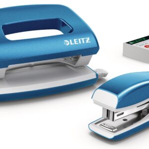 Locher&Heftgerät Mini WOW blau met