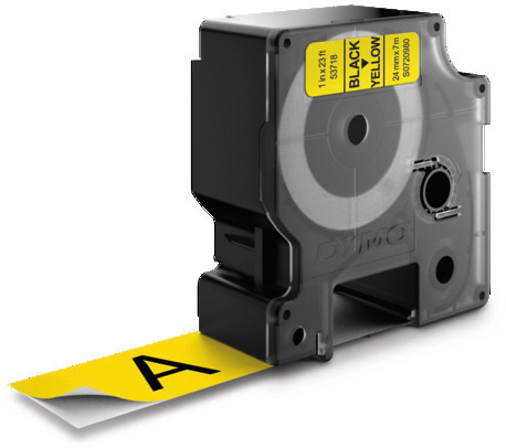 DYMO Schriftband D1 schwarz/gelb
