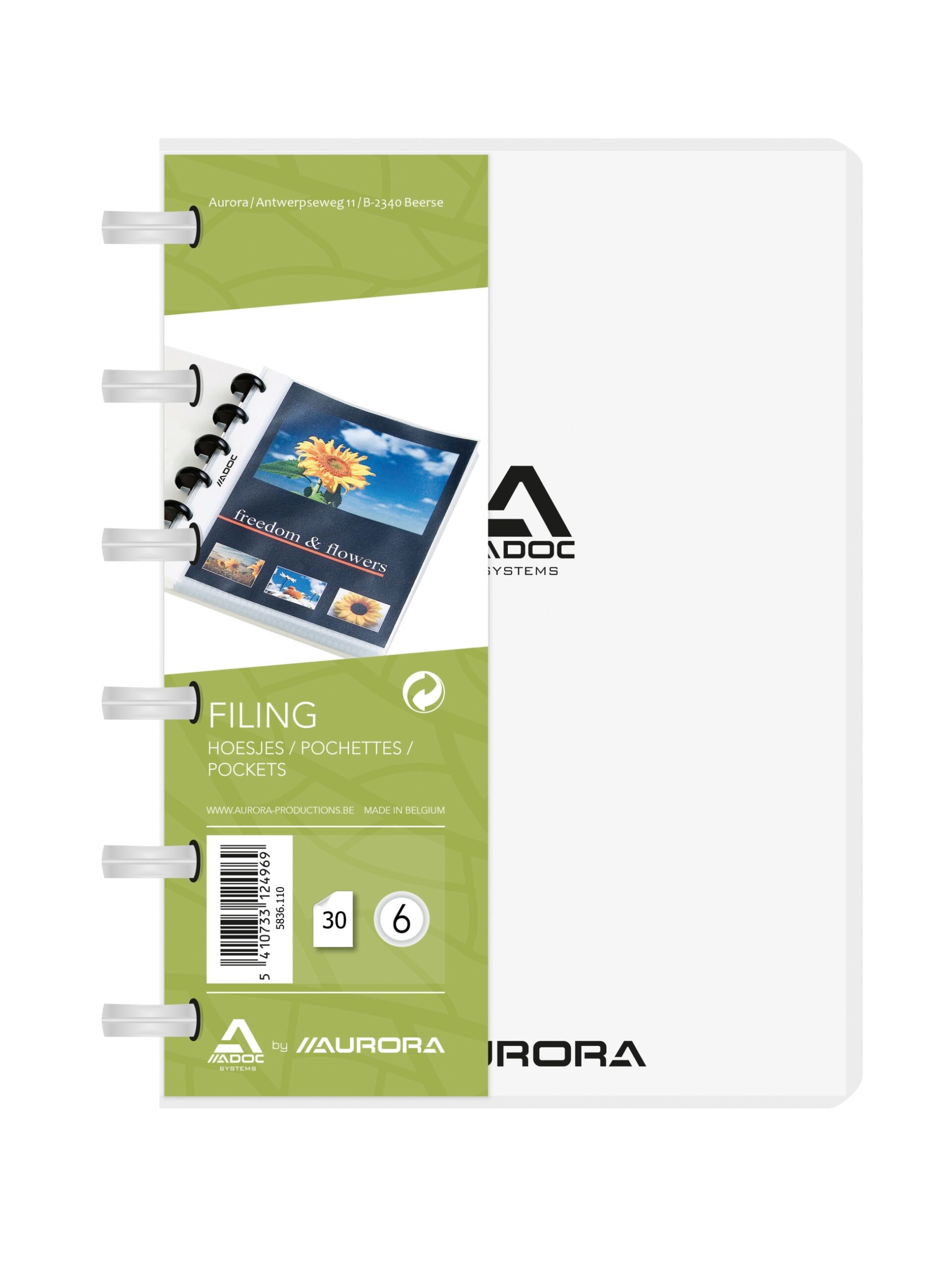 Bindex Stand. Sichtbuch A6 transparent