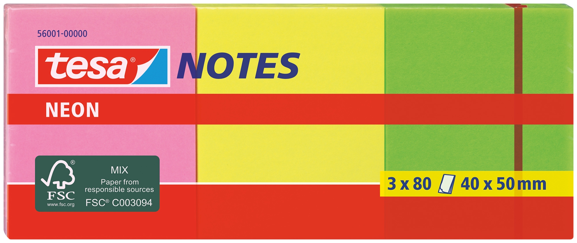 TESA Neon Notes 40x50mm