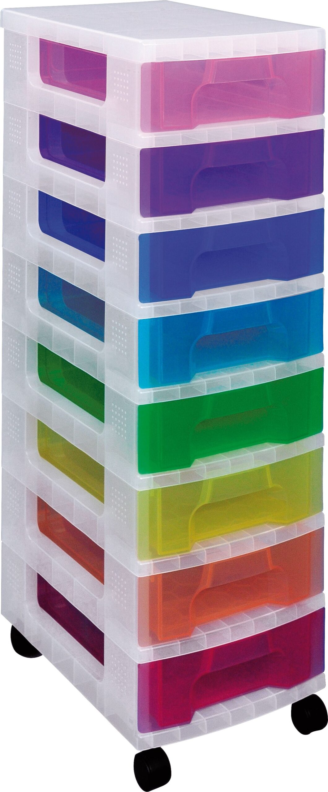 Schubladenel.8x7l bunt mRollen