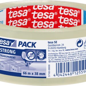 tesapack PP 38mm strong transparent
