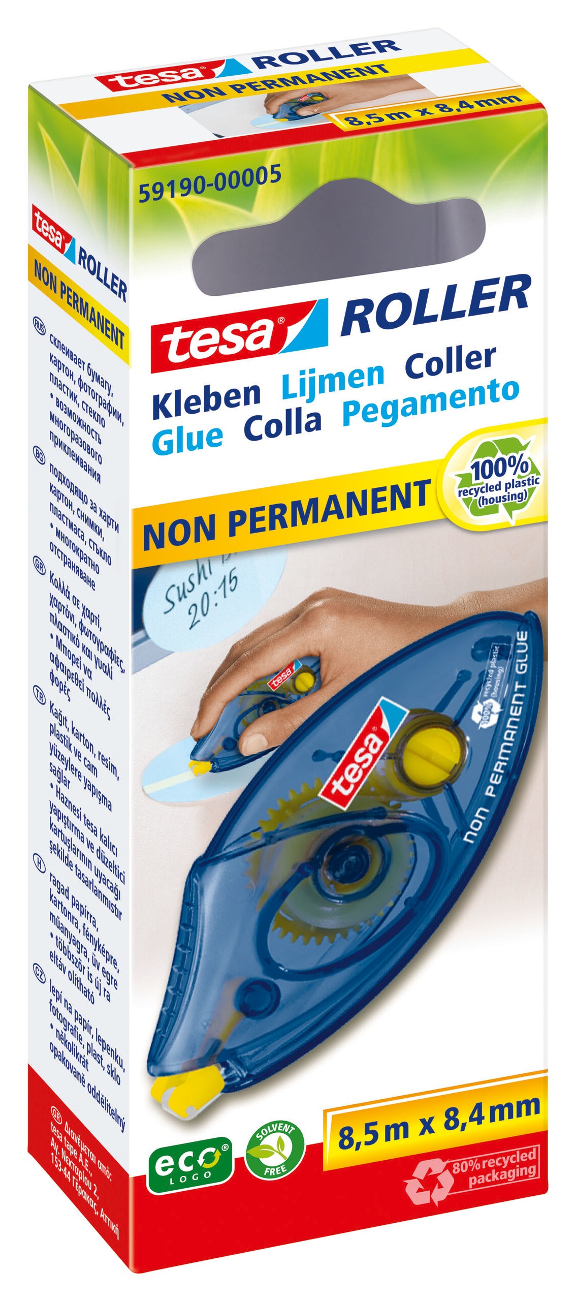 Klebroller non perm 8.4mm Einw