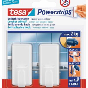 Powerstrips Haken L clas. weis