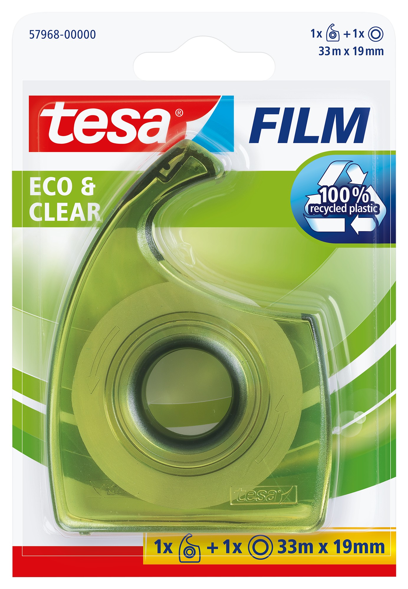 tesafilm eco&clear+EasyCut grü