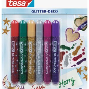 Glitter Glue Deco 6x10g ass