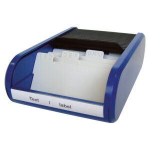 Visitenkartenbox schw/blau