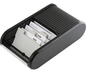 Visitenkartenbox schwarz