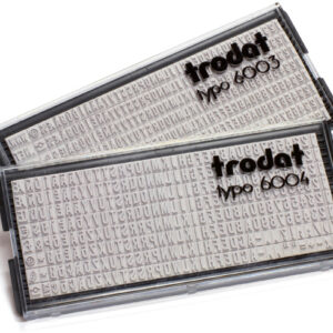 TRODAT    Buchstaben Typo