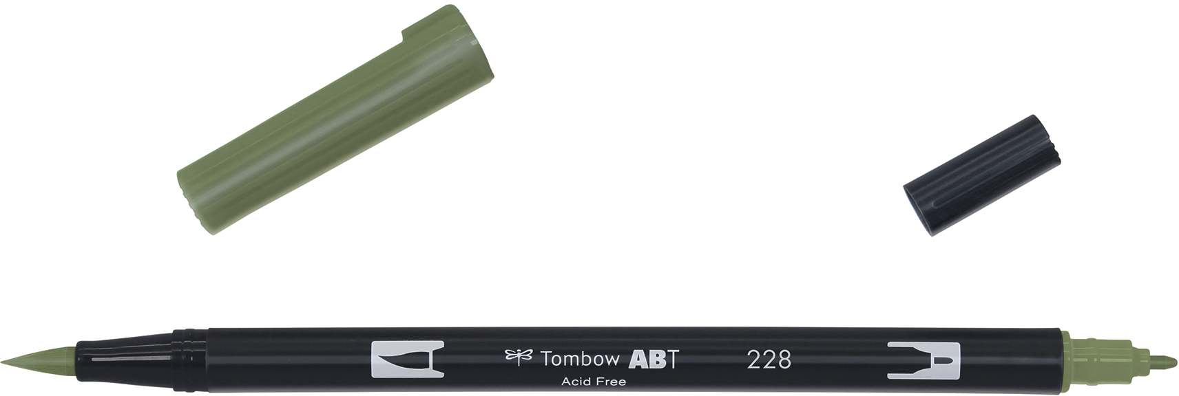 Tombow brush pen gray green