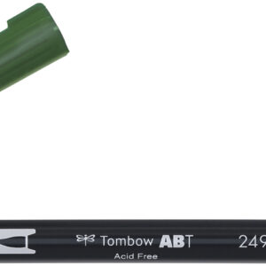 Tombow brush pen hunter green