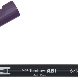 Tombow brush pen dark plum