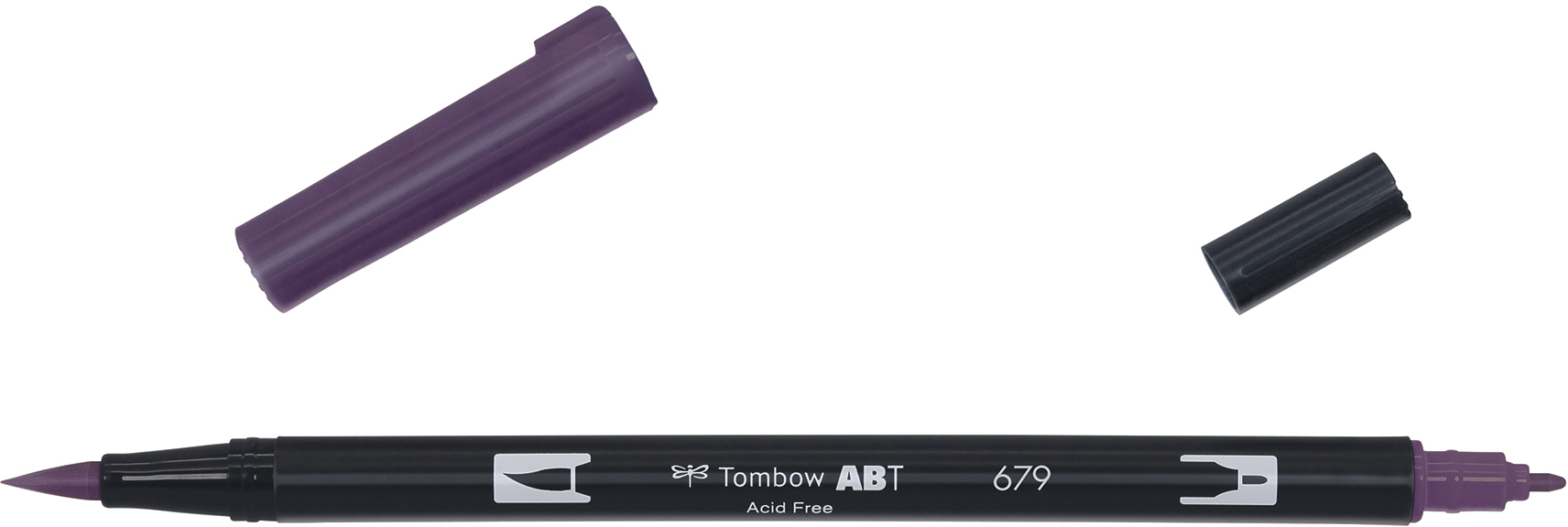 Tombow brush pen dark plum