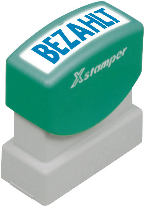 X-Stamper Bezahlt rot