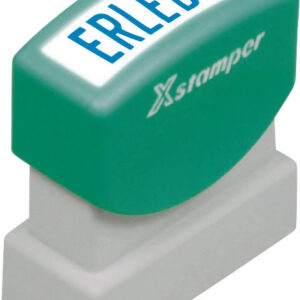 X-Stamper Erledigt blau