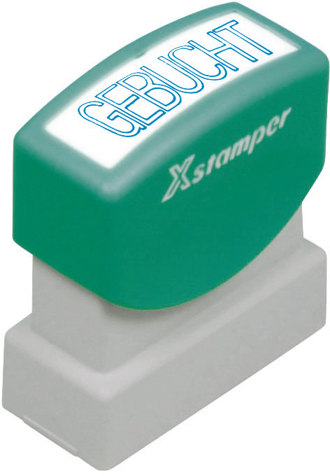 X-Stamper Gebucht blau