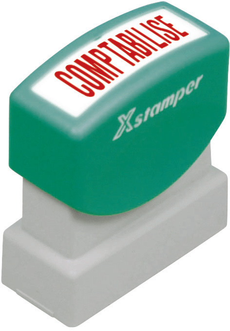 X-Stamper Comptabilisé rouge