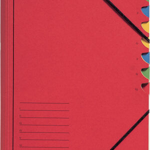 Ordnungsmappe 7tlg rot