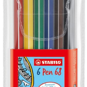 STABILO Pen 68 Plastiketui à 6