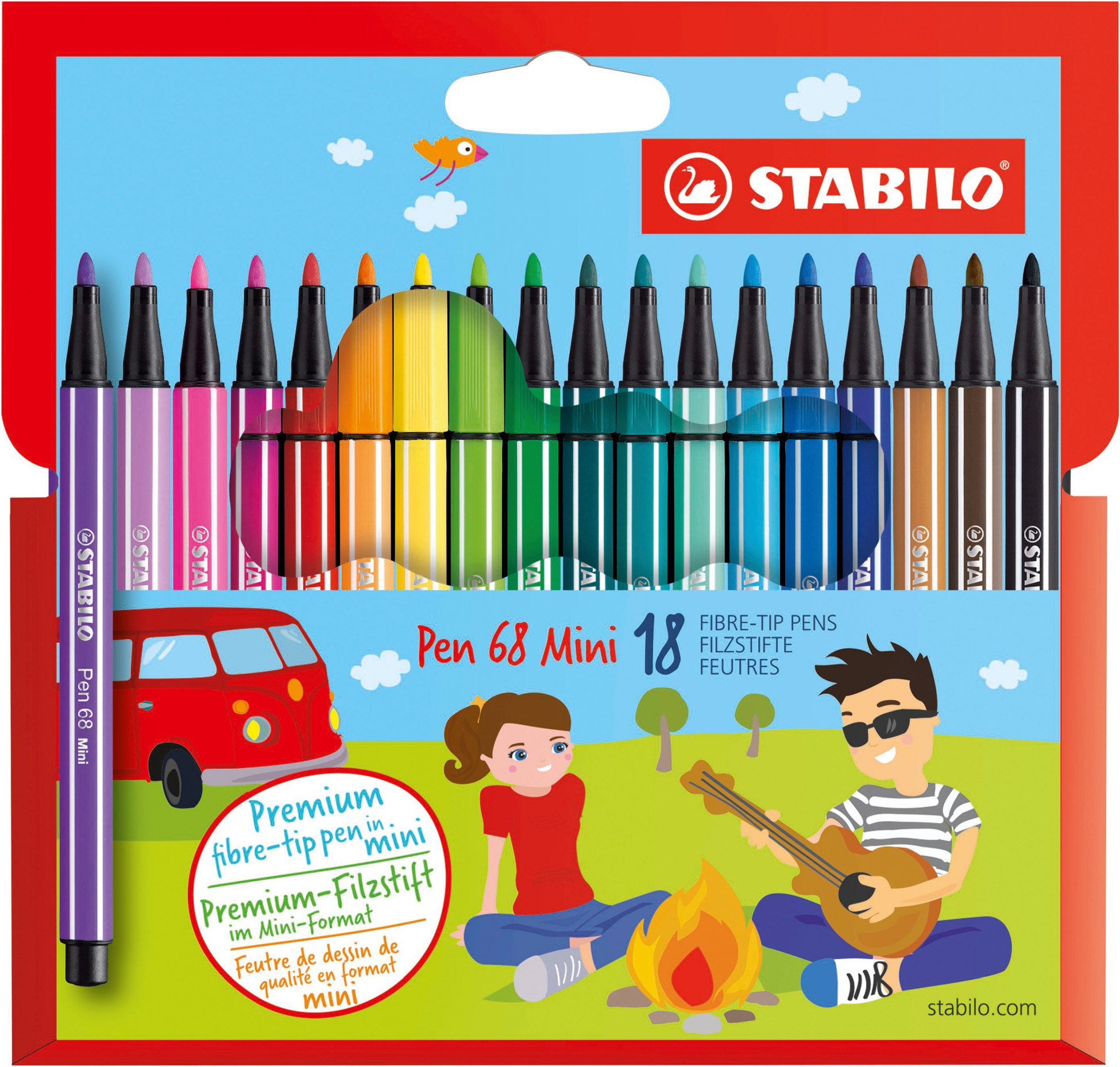 STABILO Pen 68 Mini 18er Etui