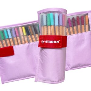 STABILO Pen 88 Rollerset à 25 rosa