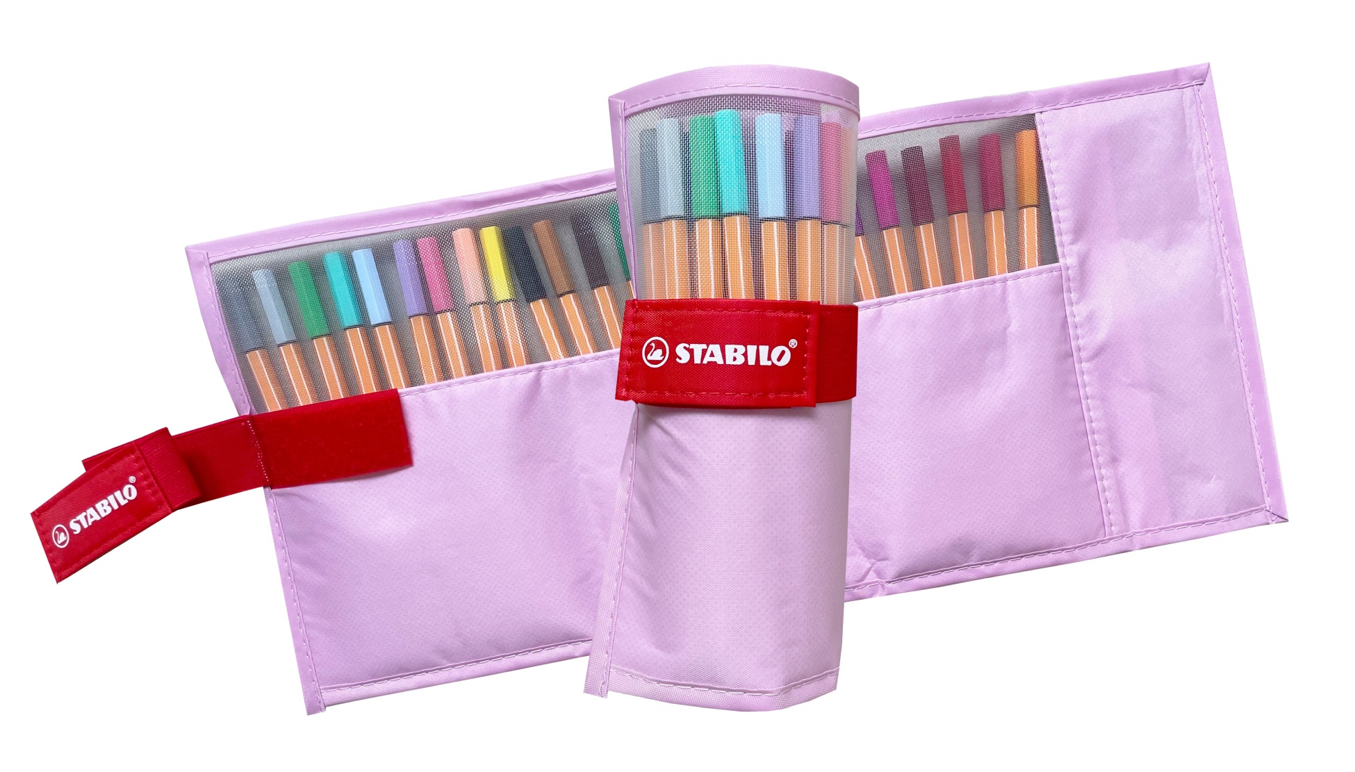 STABILO Pen 88 Rollerset à 25 rosa